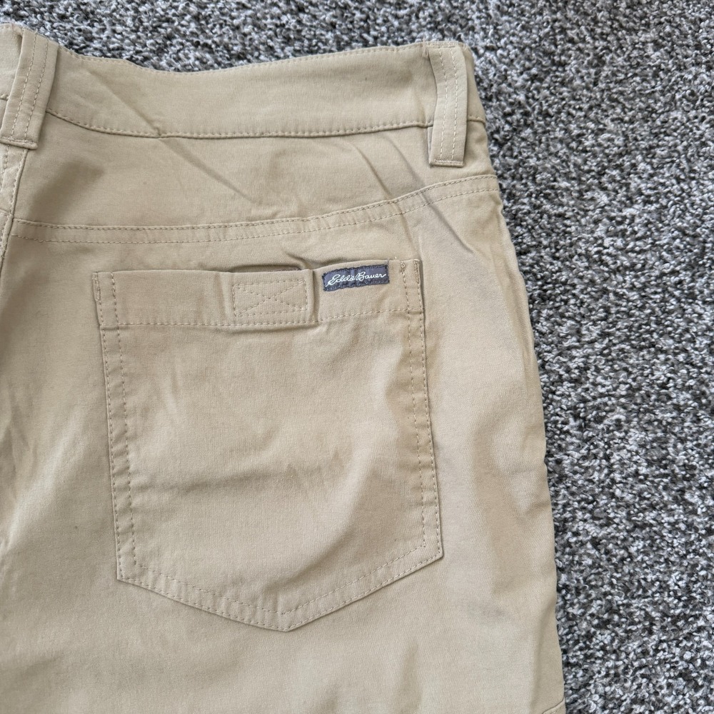 Eddie Bauer Travex Pants Mens 33x31 Khaki Stretch Lightweight Hiking Gorpcore